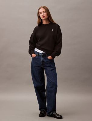 Женские худи Calvin Klein Monogram Fleece Cropped Sweatshirt — фото 3