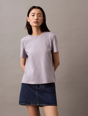 Archive Logo T-Shirt, Lilac Grey