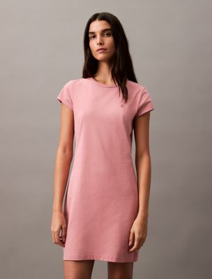 Archive Logo Baby T-Shirt Dress, Dusty Rose