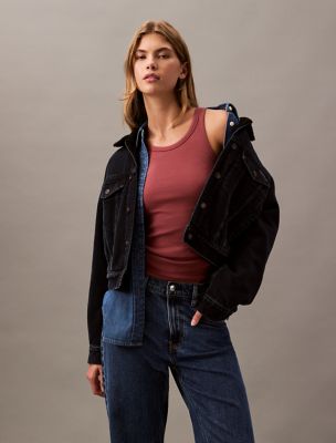 Cotton Contour Rib Tank, Apple Butter