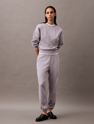 Archive Logo Fleece Joggers, Lilac Gray