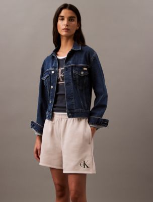 Monogram Logo Fleece Shorts, Ashes of Roses