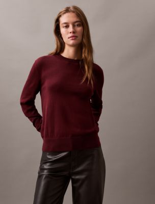 Chandail en Smooth Cotton, bois de cerisier