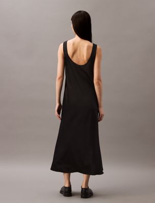 Viscose Satin Maxi Slip Dress | Calvin Klein