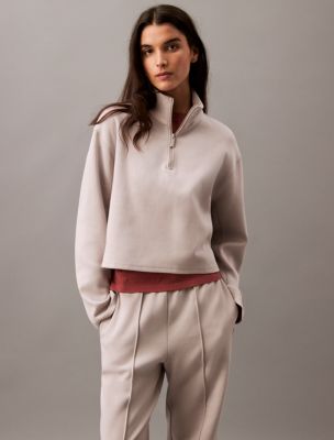 Spacer Quarter Zip Sweatshirt, Ash