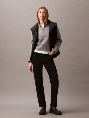 Spacer Quarter Zip Sweatshirt, Medium Grey Heather