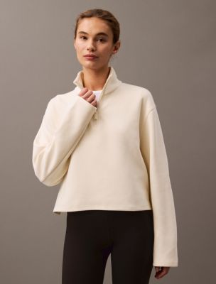 Spacer Quarter Zip Sweatshirt, Vanilla Ice