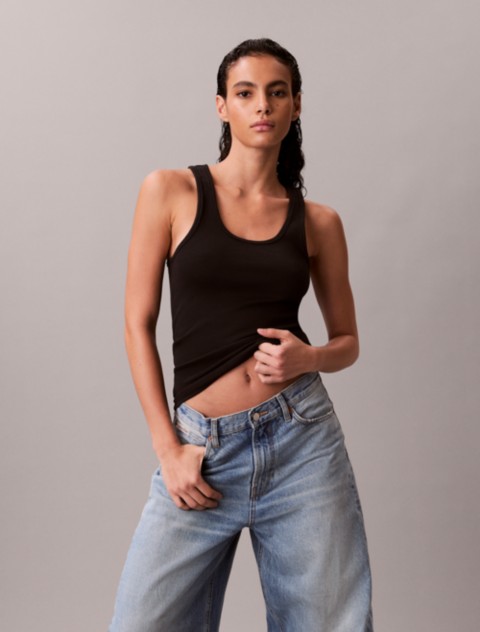 Женские топы Calvin Klein Cotton Contour Rib Tank