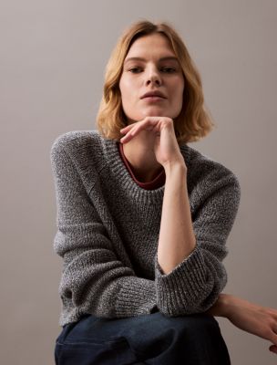 Wide Collar Sweater, Stormy Weather