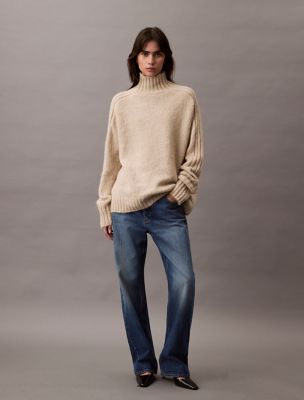 Relaxed Turtleneck Sweater, Peyote