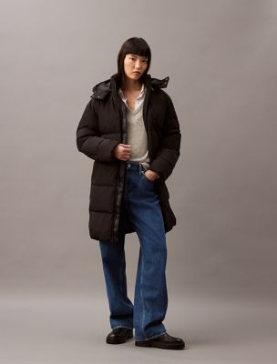 Heavyweight Relaxed Puffer Jacket, Black Beauty