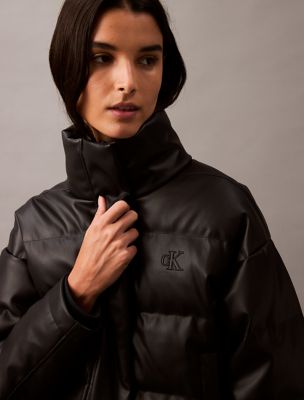 Classic Faux Leather Puffer Jacket | Calvin Klein