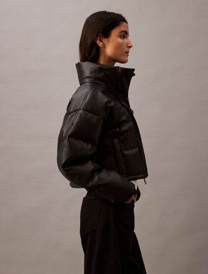 Classic Faux Leather Puffer Jacket | Calvin Klein
