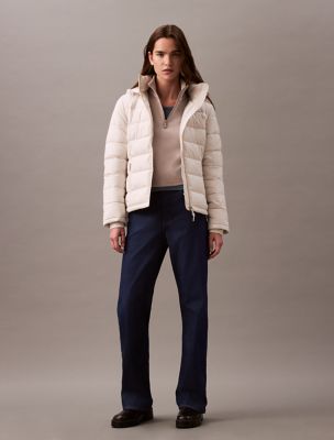 Lightweight Puffer Jacket, Chalk