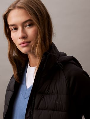 Женские куртки Calvin Klein Mixed Media Puffer Jacket — фото 2