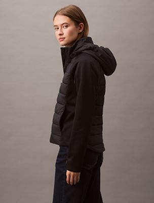 Женские куртки Calvin Klein Mixed Media Puffer Jacket — фото 3