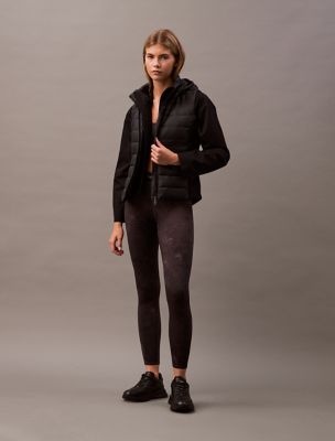 Nylon Puffer Vest, Black Beauty