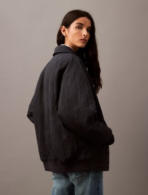 Женские куртки Calvin Klein Crushed Nylon Bomber Jacket — фото 2
