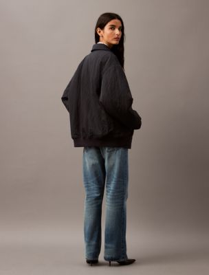 Женские куртки Calvin Klein Crushed Nylon Bomber Jacket — фото 5