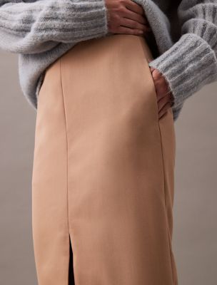 Crepe Midi Pencil Skirt | Calvin Klein