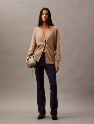 Ponte Flared Fit Pants, Dark Sapphire