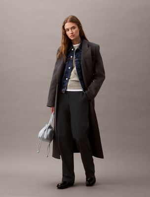 Refined Stretch Pinstripe Classic Trouser, Vulcan