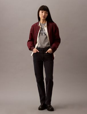 Ultra High Rise Straight Fit Jeans, Eternity Noir