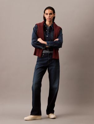 90s Straight Selvedge Jeans, Dark Meridian