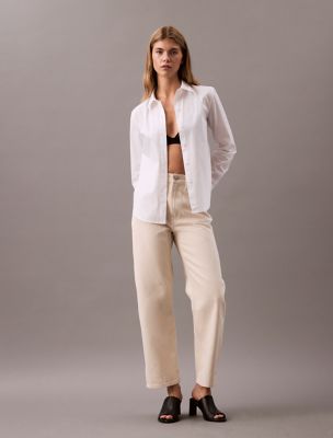 Barrel Fit Jeans, Natural Raw Rinse