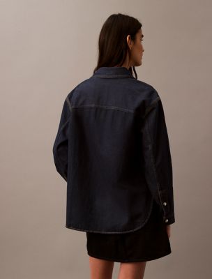 Женские рубашки Calvin Klein Relaxed Denim Button-Down Shirt — фото 2