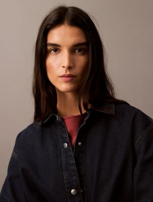 Женские рубашки Calvin Klein Relaxed Denim Button-Down Shirt — фото 3