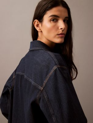 Женские рубашки Calvin Klein Relaxed Denim Button-Down Shirt — фото 6