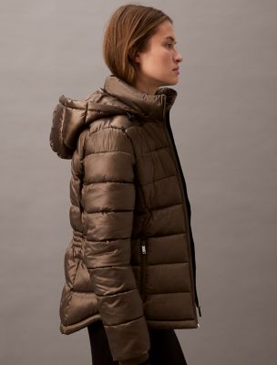 フリースジャケット   High Shine Lightweight Puffer Jacket High Shine Lightweight Puffer Jacket | Calvin Klein