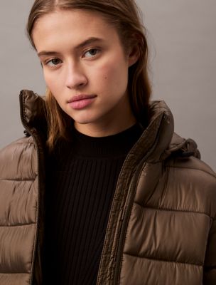 フリースジャケット   High Shine Lightweight Puffer Jacket High Shine Lightweight Puffer Jacket | Calvin Klein