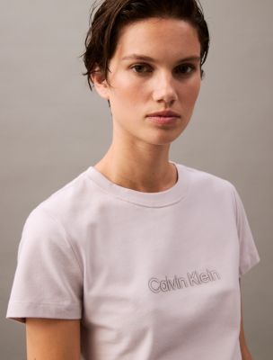 Tonal Standard Logo Graphic Slim Fit T-Shirt, Lilac Marble