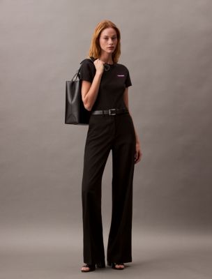Foil Logo Graphic Slim T-Shirt, Black Beauty