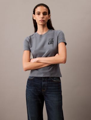 [ ] Slim Script Logo T-shirt ★大人気★ 47B828G_YAA_main
