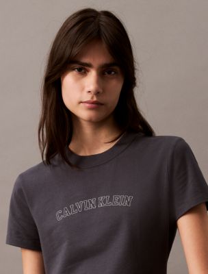 Varsity Logo Slim T-Shirt, Ebony