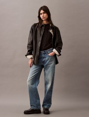 Overlap Monogram Logo Graphic Classic T-Shirt, Black Beauty