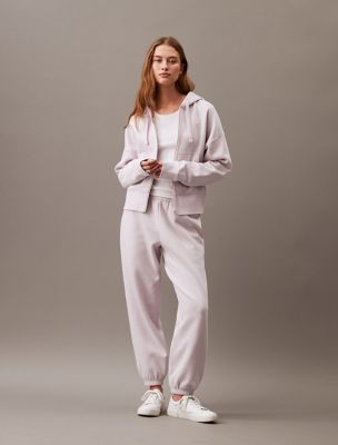 Archive Logo Fleece Zip Hoodie, Orchid Hush