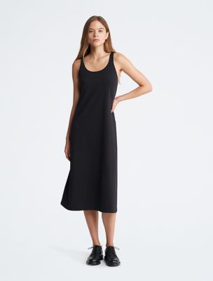 Modern Stretch Tank Dress, Black Beauty