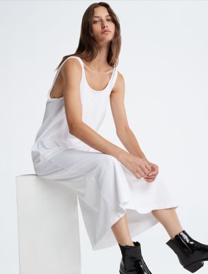 christa knit cotton maxi dress Sage Green Ribbed Midi Dress