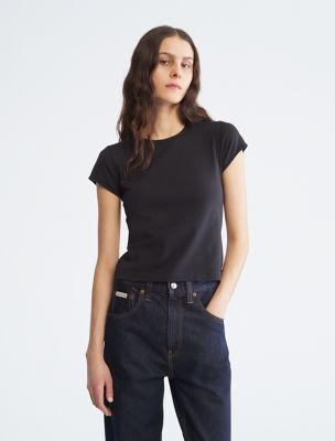 Smooth Cotton Stretch Baby T-Shirt, Black Beauty