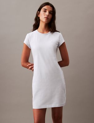 Archive Logo Baby T-Shirt Dress, Arctic Ice