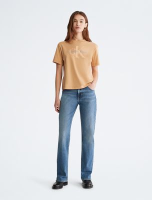 Monogram Logo Boxy Crewneck T-Shirt | Calvin Klein® USA