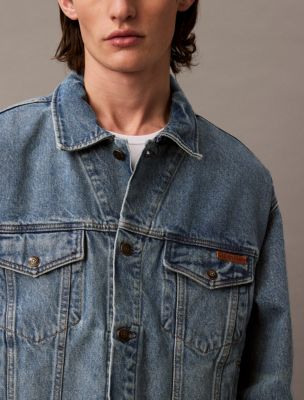 Мужская куртка Calvin Klein 90s Denim Trucker, цвет: No05 — фото 5