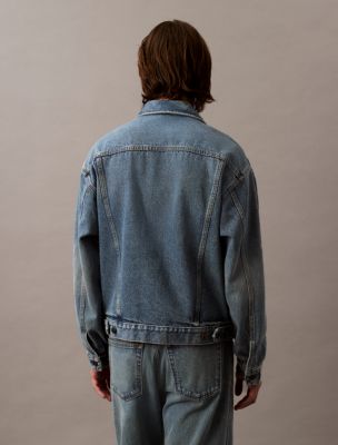 Мужская куртка Calvin Klein 90s Denim Trucker, цвет: No05 — фото 6
