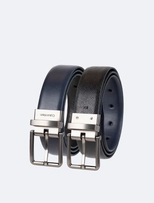 Reversible Saffiano Leather Dress Belt