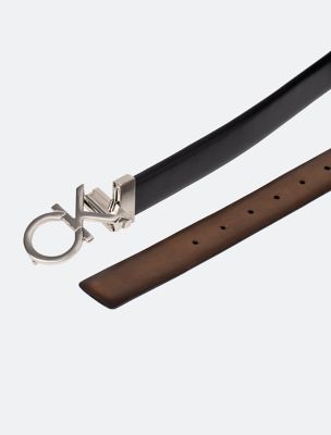 Calvin Klein Men's Monogram Reversible Belt - Black - L