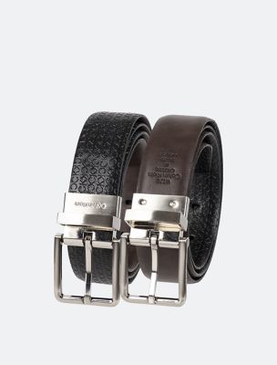 Men's Reversible Monogram Leather Belt